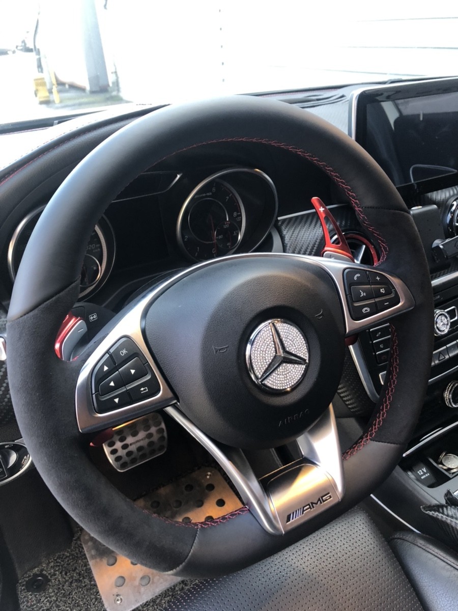 벤츠 a클래스 a43 amg 핸들가죽교체 작업^^
