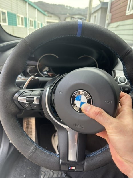더핸들 bmw 640d f12 핸들복원 가죽교체 작업