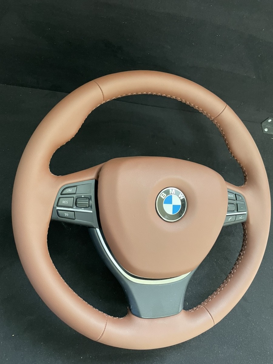 bmw핸들 가죽교체 및 핸들에어백커버 가죽감싸기 작업!!