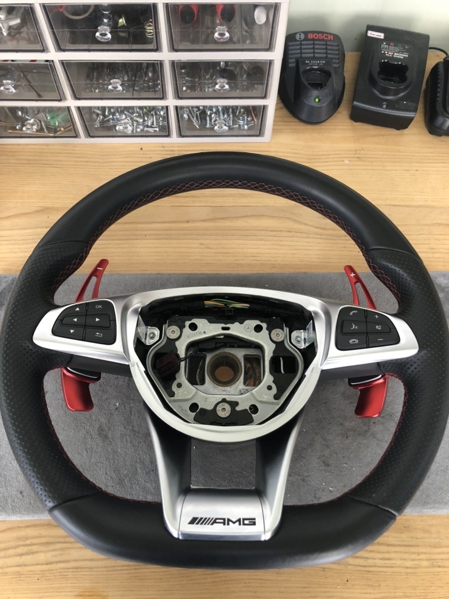 벤츠 a클래스 a43 amg 핸들가죽교체 작업^^