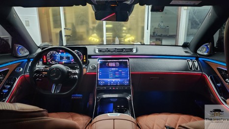 W223 벤츠 S클래스 빠질 수 없는 실내 감성!! 4D 부메스터 전동트위터 / 액티브 엠비언트 시공!!