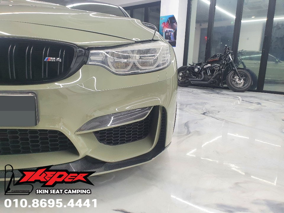 BMW M4 슈퍼그로스카키그린 전체랩핑 / 카스킨 / 카인테리어 / 카시트 / 카커스텀 전문 더퍼 THEPER / 중랑구, 동대문, 광진구, 성동구