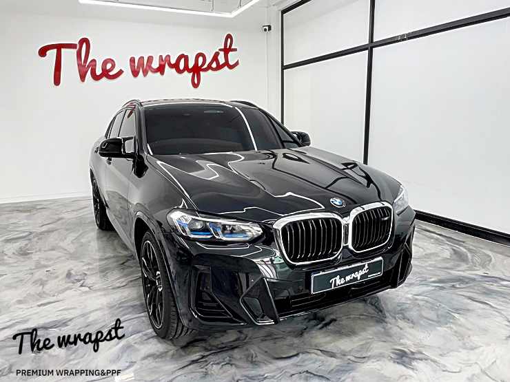 인천서구랩핑 BMW X4 m40 키드니 그릴 크롬죽이기 하나면 완벽한 블랙팩이 완성됩니다 / 청라,인천,부천