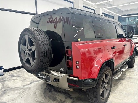 인천랩핑 랜드로버 디펜더110 전체랩핑 시공 모습 보실래요? / 인천 서구 청라동