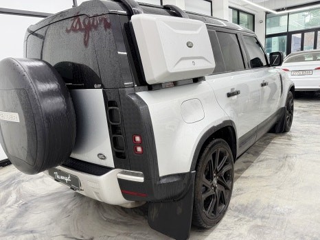 [랜드로버 디펜더110] 전체랩핑+크롬죽이기 시공까지 블랙슈트를 입은듯한 올블랙 인천랩핑 / 인천 서구 청라동