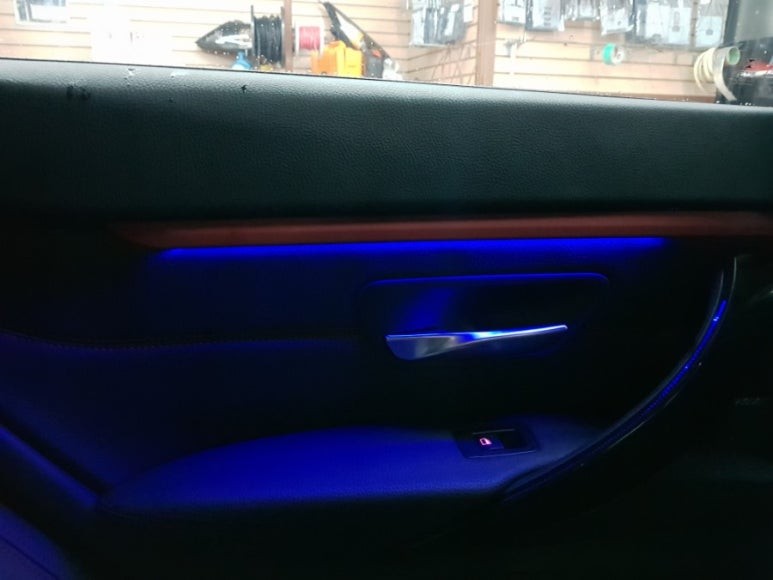 [대구]BMW420D그란쿠페도어순정엠비언트광량업그레이드1열광섬유교체&칩교환 / 대구, 구미