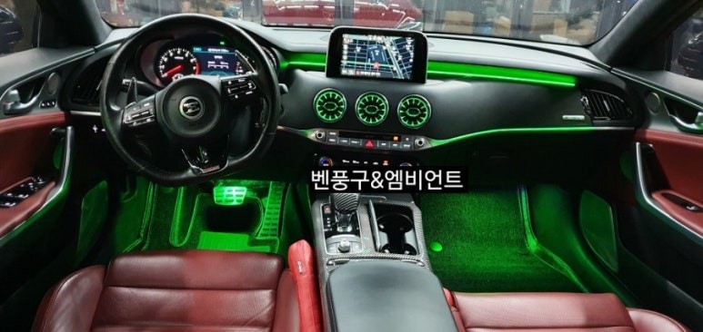 대구 스팅어 벤츠송풍구 엠비언트라이트 (벤풍구) / 대구, 구미