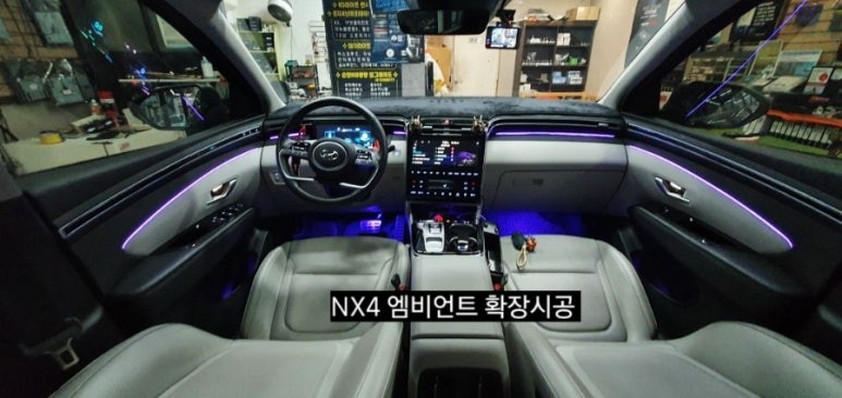 대구 투싼신형 NX4 엠비언트 순정연동 확장시공 / 대구, 구미