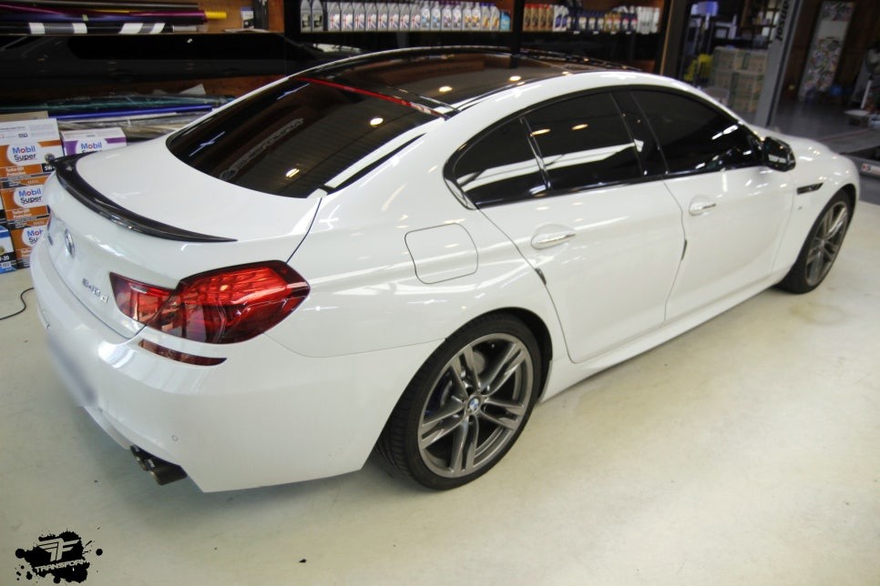 일산 랩핑 전문 bmw 640d 루프스킨+카본 포인트 랩핑 시공 / 고양시 덕이동