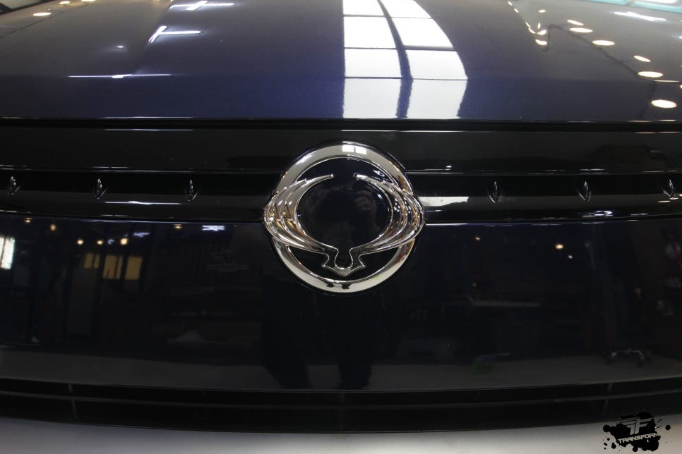 일산 자동차튜닝 티볼리 프론트 수출형 엠블럼 교체 시공 / 고양시 덕이동