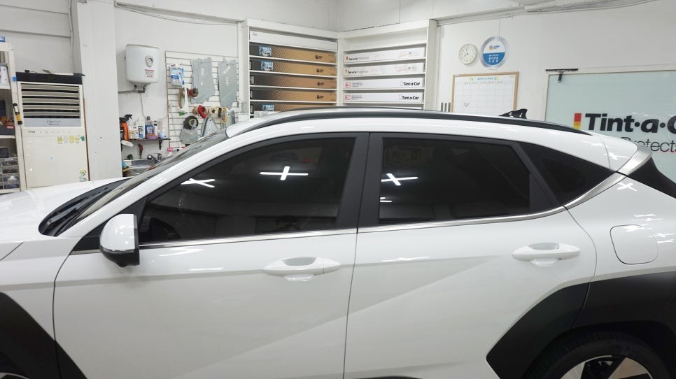 코나 SX2 인스퍼레이션 아틀라스 화이트 인수거부 할 뻔 한 차량 신차패키지 시공기 BY 안산 썬팅, 안산 신차검수, 안산 신차패키지