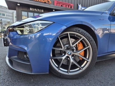 김포휠복원 BMW F30 330i BBS CI-R 휠 복원 미쉐린 PS AS 4 타이어 교체 / 인천 서구