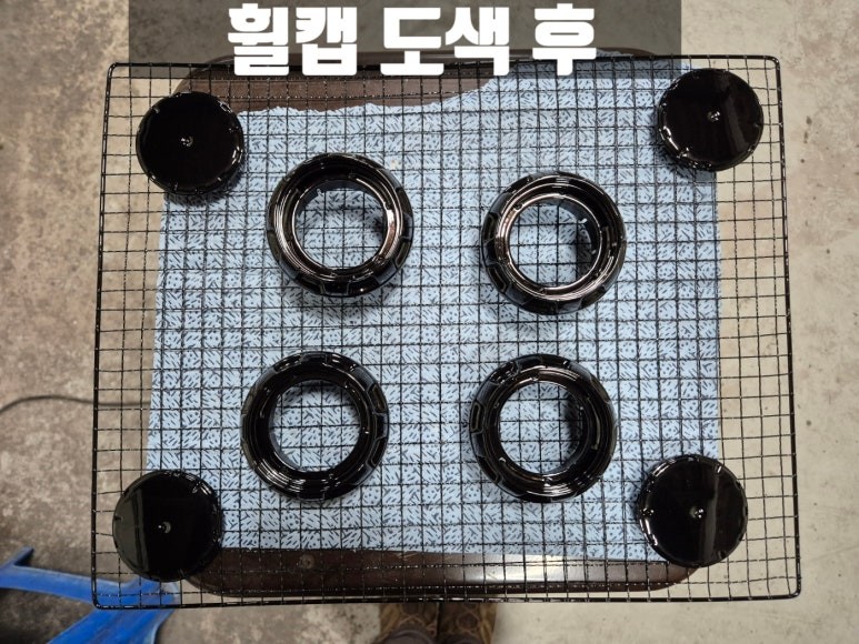 김포휠도색 벤츠 G63 AMG 지바겐 22인치 유광 블랙 휠 도색 / 인천 서구