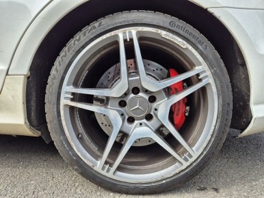 인천휠교체 벤츠 W218 CLS63 AMG 휠 교체 허브스페이스 장착 비용