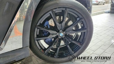 신월동 신정동 가산동 블랙휠도색 가격 비용 BMW X7 22인치