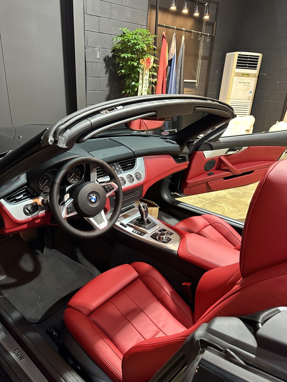 #bmw z4 e89 #실내풀인테리어 시공 (버건디레드&블랙 콤비)