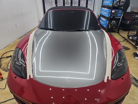 포르쉐 박스터 gts4.0 리퀴드 실버  비닐프로그 전체랩핑   제트존 구로랩핑 부천랩핑 송도랩핑 인천랩핑