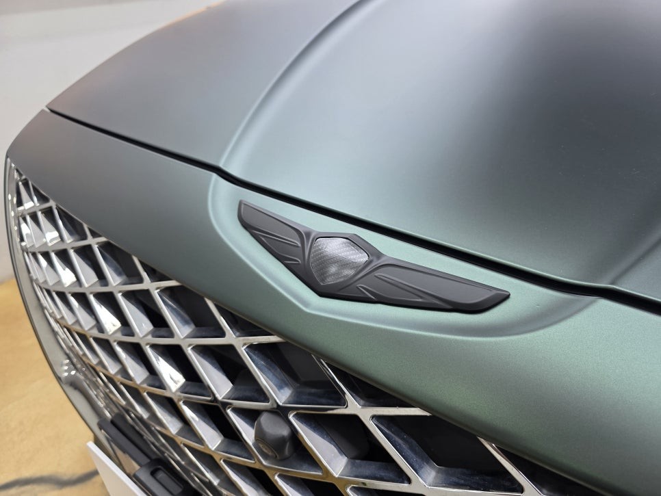 부천 인천 전문점에서 만든 gv80 랩핑 시공  어떤게 다를까요?        매트 메탈릭 스톤 그린 / 부천시 소사구 송내동