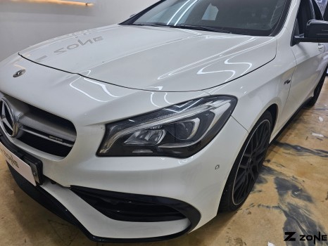 벤츠 CLA45 AMG 라이트 필름 테일램프 PPF 라이트 PPF 그레이 라인 띠 래핑 제트존 부천ppf