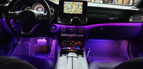 벤츠cls,RGB광섬유엠비언트,천안,아산,평택,청주,대전,세종,자동차튜닝,엠비언트무드등,튜닝,천안엠비언트코리아,실내무드등 / 천안 서북구