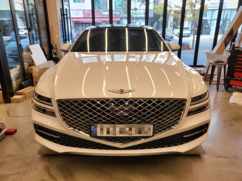 [제네시스g80] 나파가죽 대시보드 교체, 컬러커스텀으로 도색까지! / 인천 서구, 부평, 부천