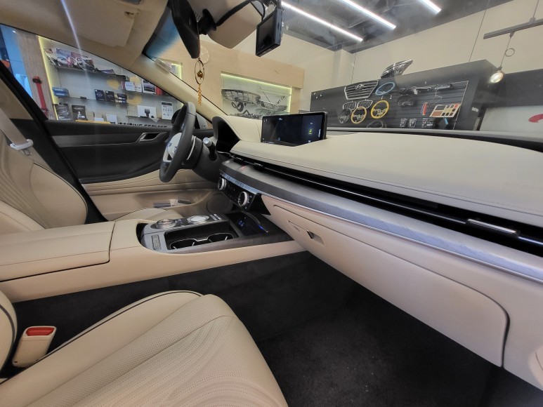 [제네시스g80] 나파가죽 대시보드 교체, 컬러커스텀으로 도색까지! / 인천 서구, 부평, 부천