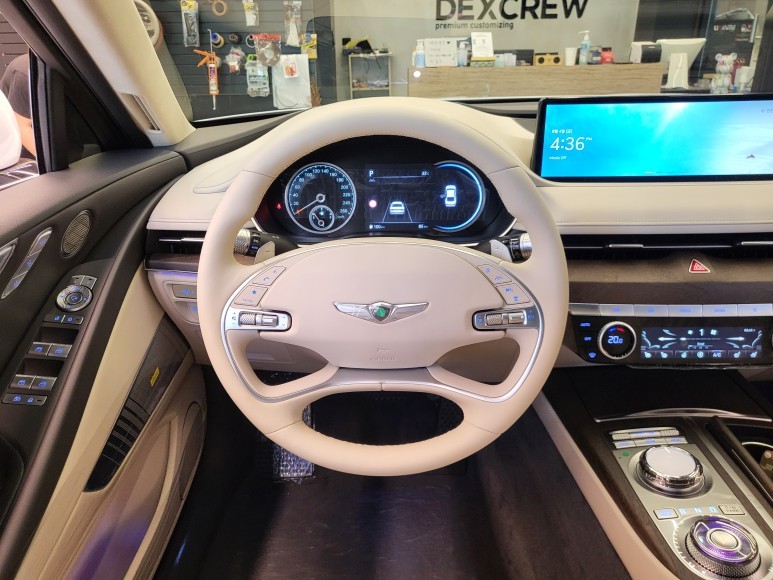 [제네시스 G80 rg3] 대시보드/핸들 깔맞춤, 실내도색커스텀으로 색다른 인테리어 만들기 / 인천 서구, 부평, 부천