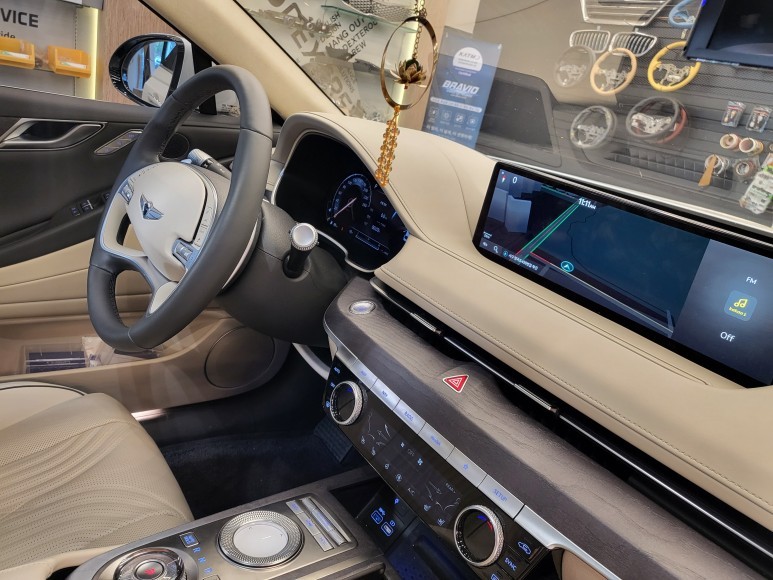 [제네시스g80] 나파가죽 대시보드 교체, 컬러커스텀으로 도색까지! / 인천 서구, 부평, 부천