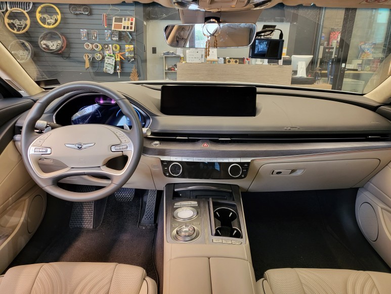 [제네시스g80] 나파가죽 대시보드 교체, 컬러커스텀으로 도색까지! / 인천 서구, 부평, 부천