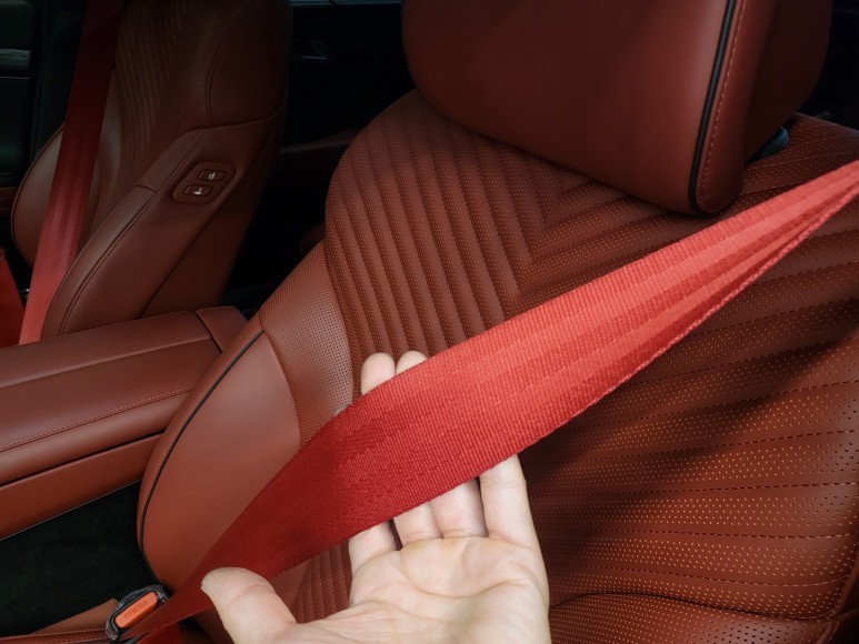 [제네시스 g80 스포츠] 컬러안전벨트, LED식빵등 인테리어 튜닝 / 인천 서구, 부평, 부천