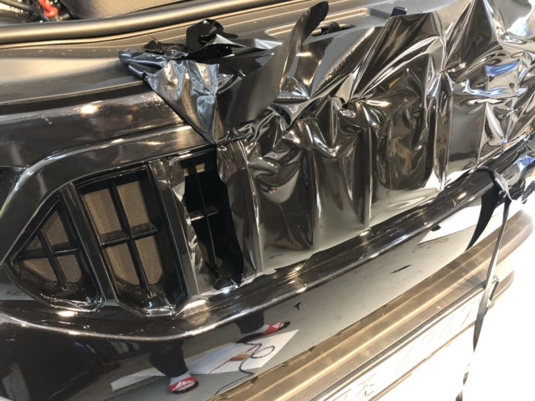 [별내랩핑샵]렉스턴스포츠칸 차량 그릴 랩핑/포인트랩핑/렉스턴랩핑 작업 / 경기 화성