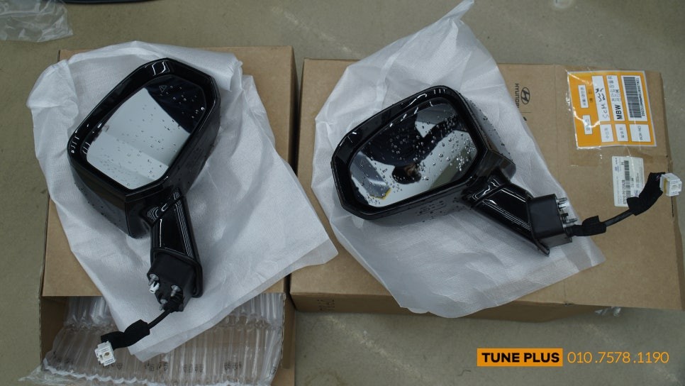 디 올뉴 싼타페 MX5 다운 미러 순정 옵션 튜닝 작업기 / 창원 의창구 서상동