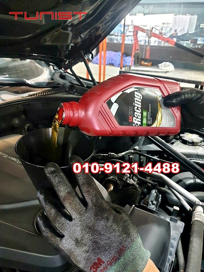 bmw 520d zf8단 미션오일 교환 및 엔진 오일 지크레이싱 합성엔진 오일 교환