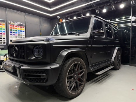 G바겐 랩핑, 사틴의 부드러움 위에 고광택의 날카로움까지! 안양 G63 AMG 랩핑. / 안양시 동안구 관양동
