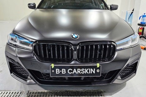 2018 bmw 5시리즈 전체랩핑, 루프스킨, PPF 작업까지!
