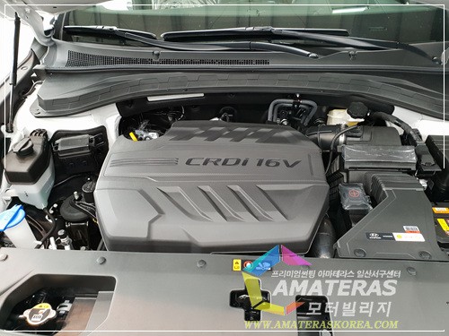 모터빌리지(아마테라스일산서구센터)의 산타페TM 인스(인스퍼레이션) 펜텀 블랙 신차검수 & 신차패키지 / 고양시 구산동