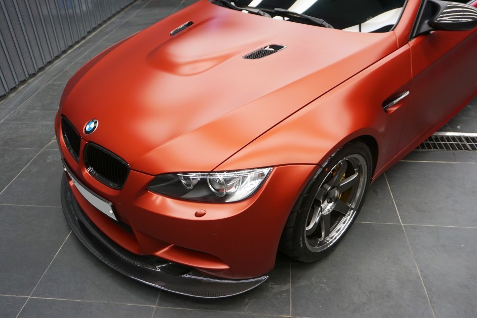 일산 김포 PPF 전문 모터빌리지 BMW E92 M3 프로즌 레드 무광 PPF 전체 시공 + 윈드쉴드 시공후기