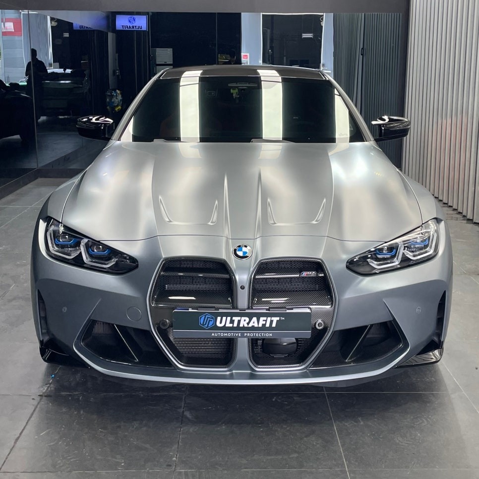 BMW M4 스카이스크래퍼 그레이에 무광 PPF 시공하면? - 모터빌리지 일산 센터 인스톨