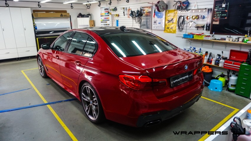 550d Bmw G30 전체랩핑 카스킨 신형5시리즈 자동차랩핑 / 천안 불당동