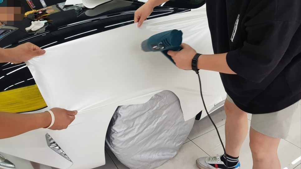 평택 그랜저 전체 랩핑 사틴 화이트 색상으로 완벽 변신!🚗✨ ㅣ 평택랩핑 / 평택, 안성, 천안