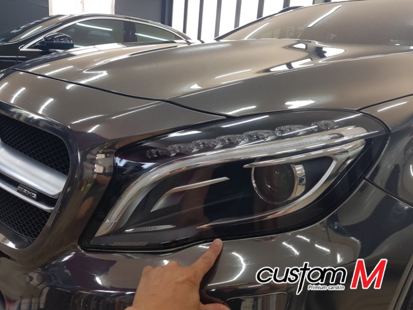 벤츠CLA45AMG 라이트필름으로 더 멋지게 업그레이드! / 평택 도일동