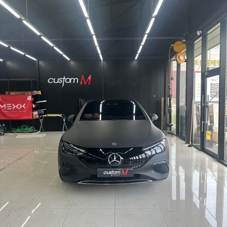 벤츠 eqe 350+ 매트블랙 전체랩핑!! [평택랩핑/안성랩핑/오산랩핑/아산랩핑]평택랩핑 잘하는 곳 랩핑샵 커스텀엠 / 평택 도일동