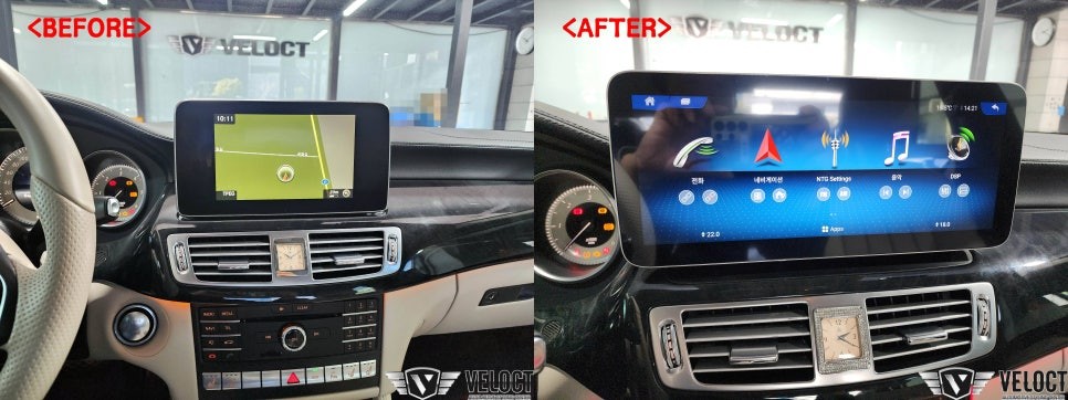 광주.전라 / 벤츠 W218 CLS, 12색 엠비언트와 12.3인치 안드로이드 올인원으로 실내가 달라졌어요!! / 광주