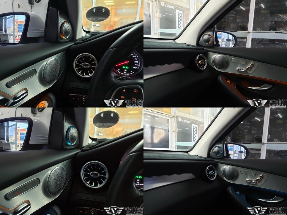 벤츠 GLC, 기본 3색으로 최고의 실내를 완성하다 (3D부메스터, 전후석 송풍구 엠비언트, 부메스터 커버)