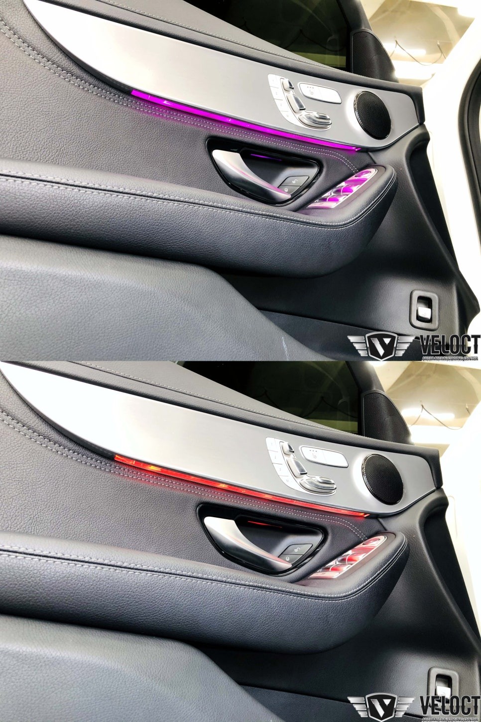 벤츠 GLC 쿠페, 역시 64색 엠비언트의 실내가 되니 운전할 맛이 나네요~