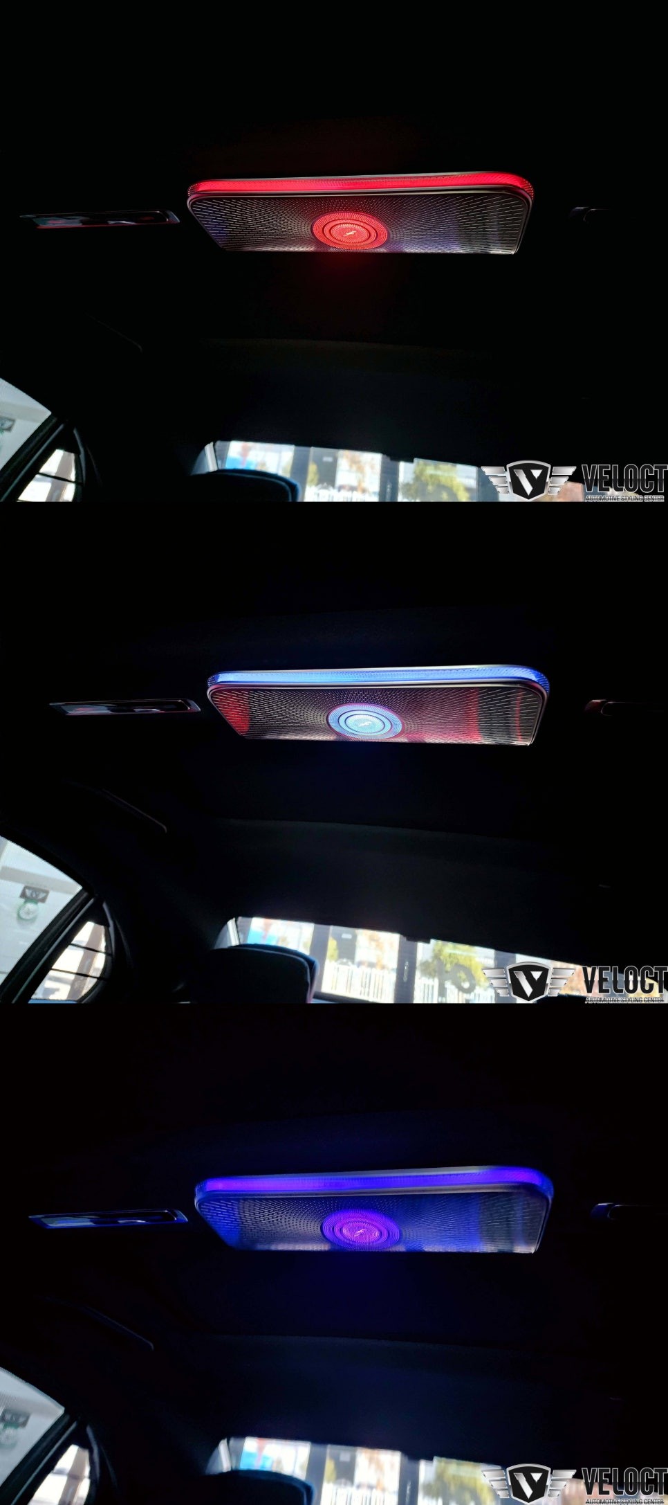 벤츠 W223 S클래스 실내무드의 중심!! 천장 부메스터 엠비언트