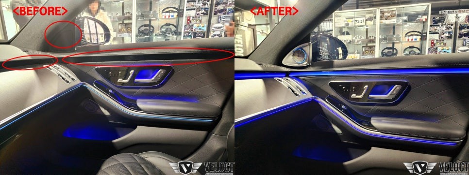 벤츠 신형 S클래스 S400d 숏바디, 4D부메스터와 액티브엠비언트 패키지