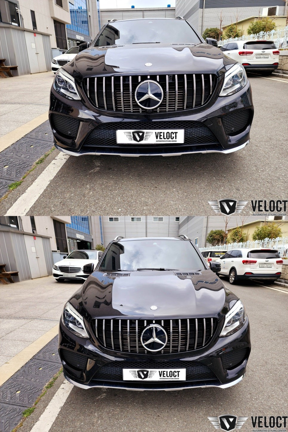 벤츠 W166 GLE, 웅장함을 업그레이드하세요!! AMG세로그릴과 디스트로닉 엠블럼