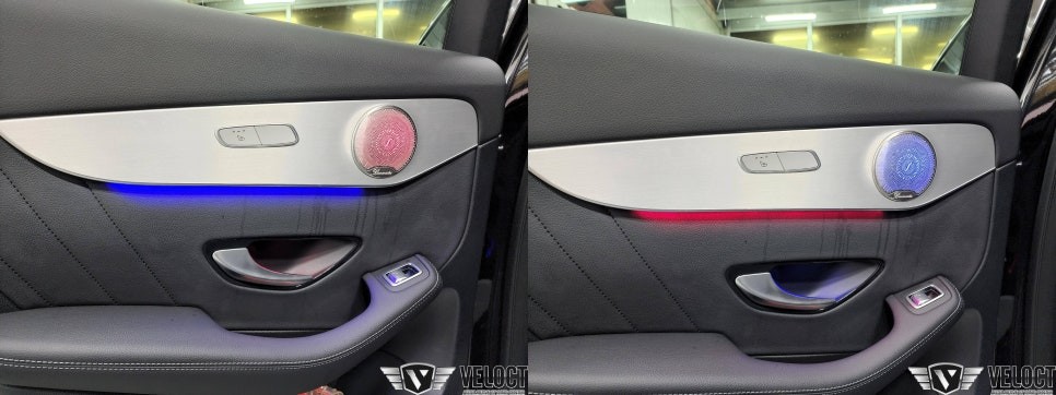 벤츠 신형 GLC, 고급스러움과 화려함이 가득~ 풀엠비언트와 통풍시트 옵션 추가 (+애프터블로우, 블랙박스, 보조배터리)