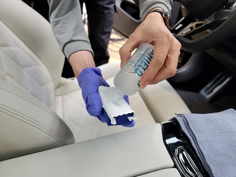 BMW5  G60 부산진구 가죽코팅, 기온쿼츠 레더쉴드 정교하게 진행 / 부산 진구